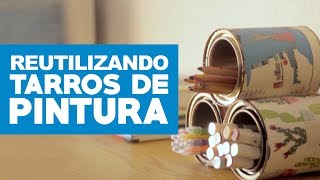 4 ideas para reutilizar tarros de pintura [upl. by Weiner]