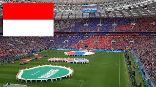 DETIK DETIK LAGU INDONESIARAYA BERKUMANDANG DI FINAL PIALA DUNIA PERANCIS VS CROASIA 2018 [upl. by Emixam]