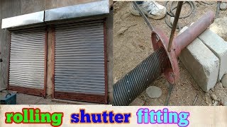 How to fitting rolling shutter  Rolling shutter fitting in india [upl. by Gisella]