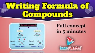 Class 9 Science Atoms and Molecules  Writing Formula of Compounds  Valency  LearnFatafat [upl. by Purdy]