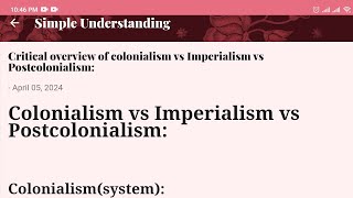 ColonialismImperialismPostcolonialismviral trending linguistics literature english study [upl. by Dnalyk]