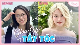 Biến hình cùng Khánh Vy  Glow Up VyLog  Bleaching and Dying My Hair [upl. by Hsirrap]