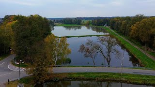 Sierakowice koło Gliwic Stawy widok z drona Dron Polska 2024 Ponds Drone view DJI Mini 3 [upl. by Cottrell511]