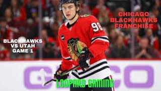 NHL 25  Chicago Blackhawks vs Utah Franchise Game 1PS5 [upl. by Linsk]