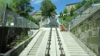 Standseilbahn 300001 Bern neue Marzilibahn 2015 Bergfahrt  Funicular [upl. by Bagley]