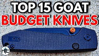 The TOP 15 BEST Budget Folding Knives For EDC  2024 [upl. by Ayiram]