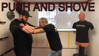 KRAV MAGA  PUSH AND SHOVE DEFENSE [upl. by Burford4]