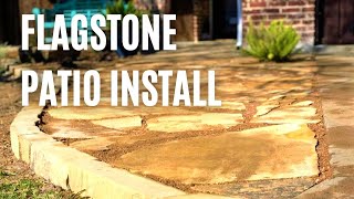 Hardscaping Flagstone Patio Installation [upl. by Mariellen]