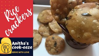 RICE CRACKERS RECIPE IN TAMIL  HOW TO MAKE RICE CRACKERS  SNACKS RECIPE  ANITHAS COOKEEZE [upl. by Woody210]