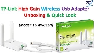 TP Link High Gain Wireless Usb Adapter Unboxing amp Quick Look  Model TLWN822N [upl. by Theurich]