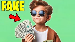 9 Year old thinks hes rich 😂 [upl. by Ovida]