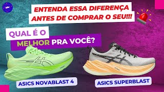 ASICS NOVABLAST 4 ou ASICS SUPERBLAST  Comparativo Completo [upl. by Adahsar13]