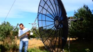 Antenna maintenance  10GHz EME module taken off replaced by OK1DFC 23cm feed [upl. by Drofnas]