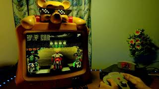 Gaming on CRT  Nintendo 64  Excite Bike 64  Winnie the Pooh CRT TV [upl. by Airemat]