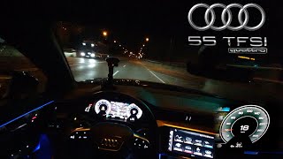 2023 Audi A6 Avant POV NIGHT DRIVE Ambient LIGHTING  A6 55 TFSI QUATTRO [upl. by Nadabus67]