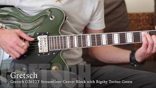 Gretsch G2622T Streamliner Center Block with Bigsby Torino Green amp Vox Pathfinder 10 CL [upl. by Idissak]