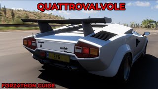 Forza Horizon 5  Forzathon Guide  Quattrovalvole  1988 Lamborghini Countach LP5000 QV [upl. by Daphie386]