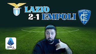 PEDRO IMMORTALE • UNA VITTORIA PESANTISSIMA • LAZIO EMPOLI 21 [upl. by Madelaine480]