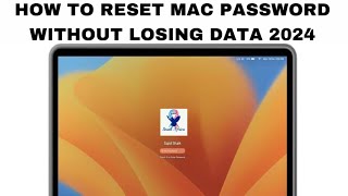 how to reset mac password without losing data 2024 [upl. by Nedroj735]