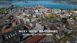 Hotel MOXY Rapperswil ausgestattet von INVITA Hospitality Projects by BAULINK [upl. by Milly]