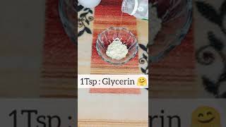 Glycerin Face Pack For GLOWING SKIN  Glycerin For Face shorts youtubeshorts [upl. by Tabitha]