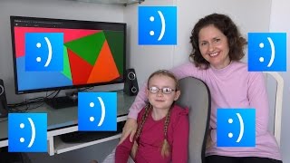 7 Year Old Jasmine Tries Out theShell OS April 2017 Build [upl. by Newnorb231]