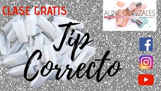 Cómo pegar correctamente los tips PARA UÑAS 💅 [upl. by Barde33]