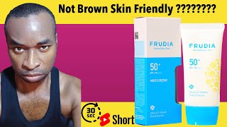 Frudia Ultra UV Shield Sun Essence SPF50 Review  Shorts UdegbunamChuks [upl. by Afaw]