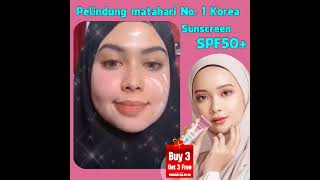 Pelindung matahari 50SPF  Nombor 1 Korea [upl. by Urbannai781]