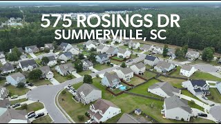 Video Tour  575 Rosings Dr in Summerville SC [upl. by Olzsal]