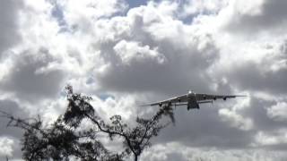 Antonov AN 225 landing at Perth  footage from end of runway [upl. by Fini]