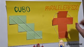 Planificação de Sólidos Geométricos e montagem com barbante [upl. by Gnilrits88]