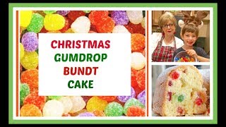 Christmas Gumdrop Bundt Cake  A moist and delicious cake with chewy candyyou will love it [upl. by Eerot704]