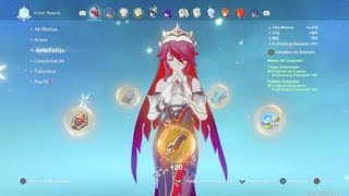 My Rosaria build  showcase GenshinImpact [upl. by Ulu]