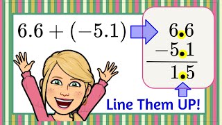 Adding Rational Numbers in Decimal Form  Grade 7 Math  7NSA1 💚 [upl. by Yecniuq]