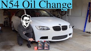 N54 Oil change How to in 4 Minutes [upl. by Anneiv]