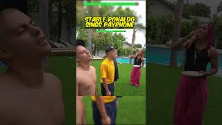 Stable Ronaldo Sings Payphone😂 shorts [upl. by Yuzik]