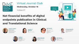 Net financial benefits of digital endpoints publication in Clinical and Translational Science [upl. by Anitsyrk]