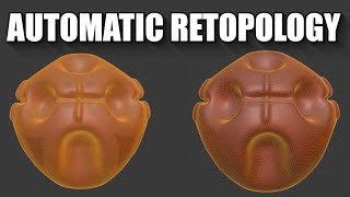 How to automatically retopologize into quads for free Instant Meshes [upl. by Simona]