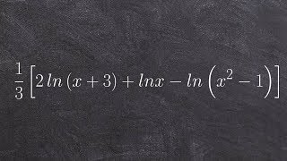 Condensing logarithmic expressions [upl. by Ajim597]