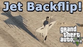 GTA 5 Online Jet Backflip Trick Explained [upl. by Teena]