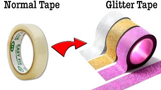 Normal Tape To Glitter Tape  glitter tape kaise banaen  normal tape se glitter tape banaen [upl. by Armond368]