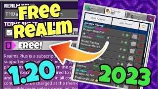 How To Get Free Minecraft Realms 2023 MCPE Xbox PS5 PC 120 [upl. by Wenonah392]