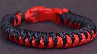 How to Make the quotCorkscrewquot Paracord Survival Bracelet  BoredParacord [upl. by Skiba]