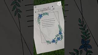 Front page design for school youtubeshorts shorts howto [upl. by Kirstin584]