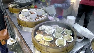 Hong Kong Street Food Shanghai Style Rice Roll Cooked Tofu Dim Sum Chinese Bread [upl. by Ettie]