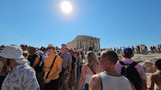 Overtourism in Athens [upl. by Ahsemit]