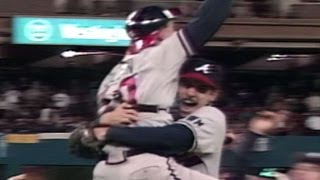 1991 NLCS Gm7 Braves advance on Smoltzs shutout [upl. by Winnie771]