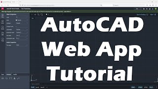 AutoCAD Web App Tutorial  How to Run AutoCAD Online [upl. by Rosamund462]