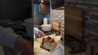 Cinnamon Raisin Sourdough Bread for French toast on Christmas sourdoughbread sourdough [upl. by Annirak]